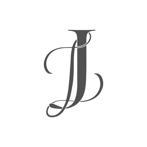 ji ,ij, monogram logo. Calligraphic signature icon. Wedding Logo Monogram. modern monogram ...