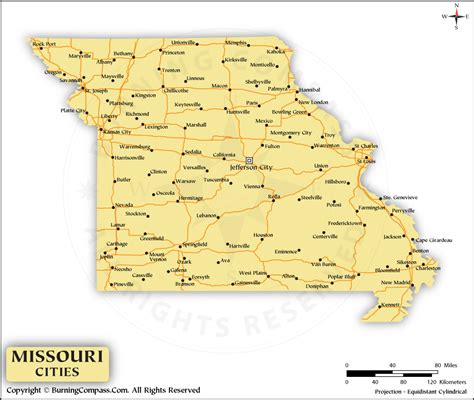 Map Of Missouri Cities And Roads GIS Geography, 41% OFF