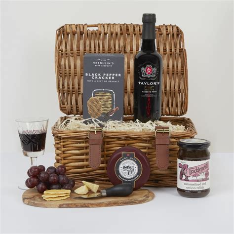 Premium Port & Cheese Hamper | Small Christmas Hampers UK | hampers.com