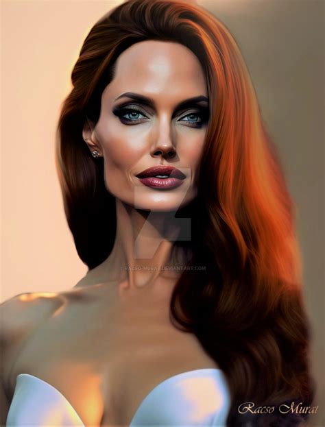 Celebrity Portrait 329 - Angelina Jolie by Racso-Murat on DeviantArt