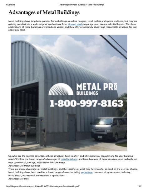 Advantages of Metal Buildings by Metal Pro Buildings - Issuu