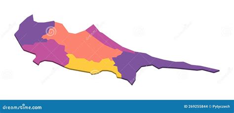 Cyprus Political Map Of Administrative Divisions Vector Illustration | CartoonDealer.com #269255844