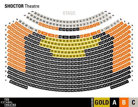 Theatre Seating Charts - The Citadel Theatre