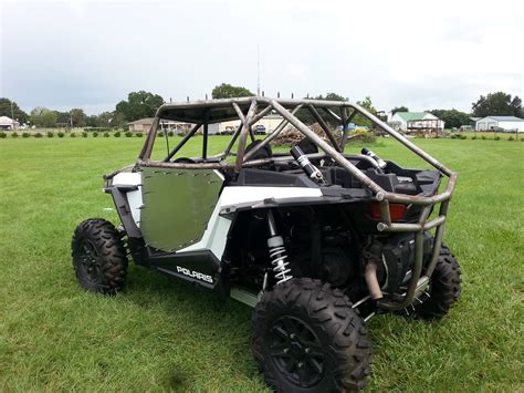 Custom built Polaris RZR 1000 roll cage, bumpers & doors.