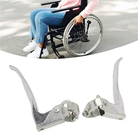 Wheelchair Handbrake,1 Pair Wheelchair Brakes Stainless Steel Wheelchair Brake Wheelchair Brake ...