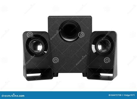 Computer Speakers with Subwoofer Stock Photo - Image of desktop, subwoofer: 84472738