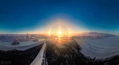 Photographer Captures a Sun Halo Near the Arctic Circle