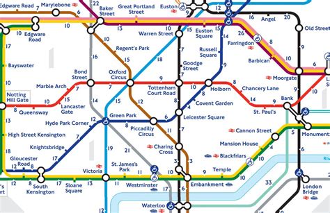 London's first official tube map showing how long it takes to walk ...