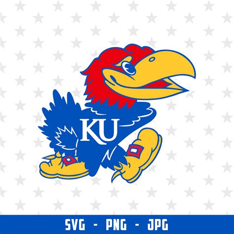 Kansas Jayhawks Logo Svg png jpg NCAA Kansas Jayhawks Logo | Etsy