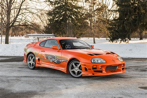 Online crop | HD wallpaper: toyota supra, orange, racing, cars, the ...