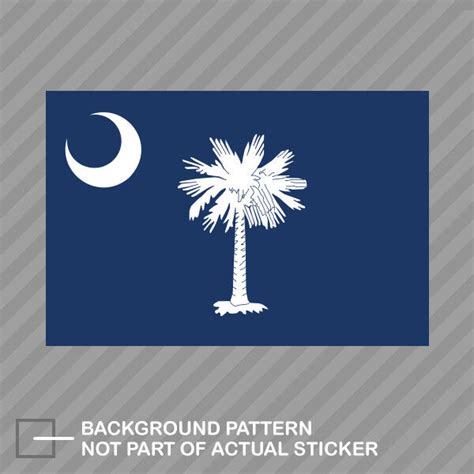 South Carolina Flag Sticker Decal Vinyl Adhesive state south carolinian ...