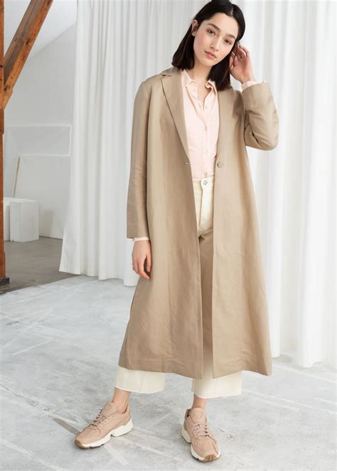 & Other Stories + Linen Blend Duster Coat