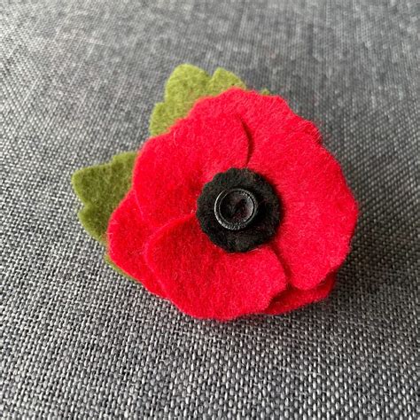 Felt Poppy Brooch | Felt