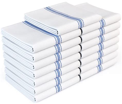 Royal Classic White Kitchen Towels, 15-Pack 100% Natural Cotton Dish ...