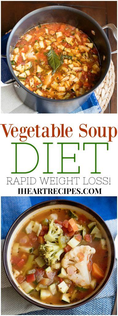 7 Day Vegetable Soup Diet | I Heart Recipes