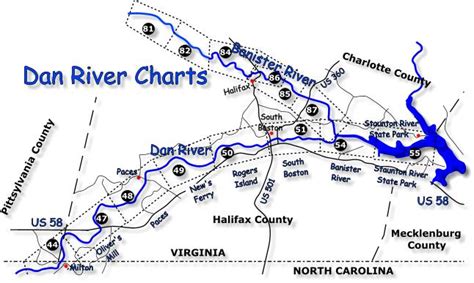 Dan River Nc Map - Map Of The World