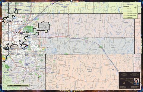 Arapahoe County, CO Map - Skyline Publishing