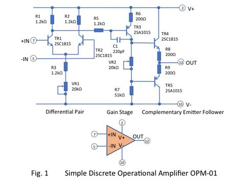 Discrete Op Amp Schematic