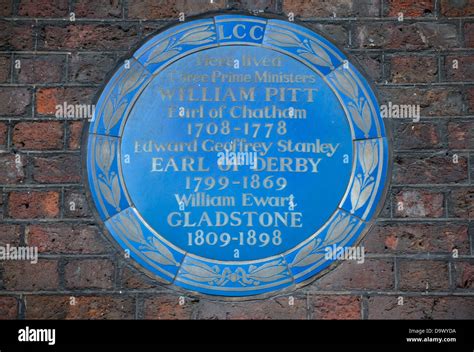 london county council blue plaque at chatham house, london, marking the ...