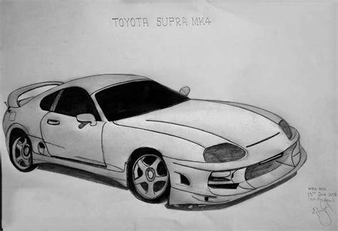 Toyota Supra "MK4", Sketch by MZA | Toyota supra mk4, Supra, Toyota supra