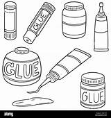 Glue Stick Coloring Page sketch template