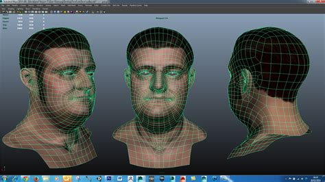 3d scan male face 1 model