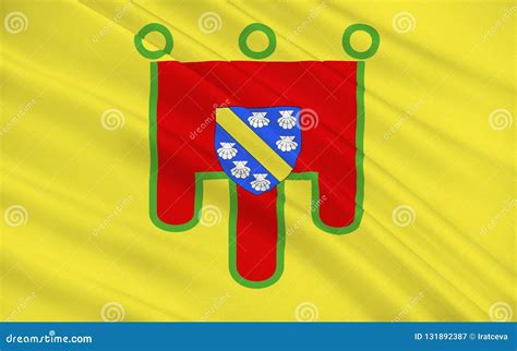 Flag of Cantal, France stock illustration. Illustration of flag - 131892387