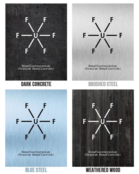 Uranium Hexafluoride UF6 Molecule Poster Print Science - Etsy