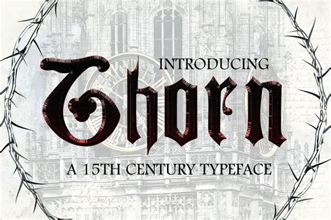 THORN, a Blackletter Typeface | Stunning Blackletter Fonts ~ Creative Market