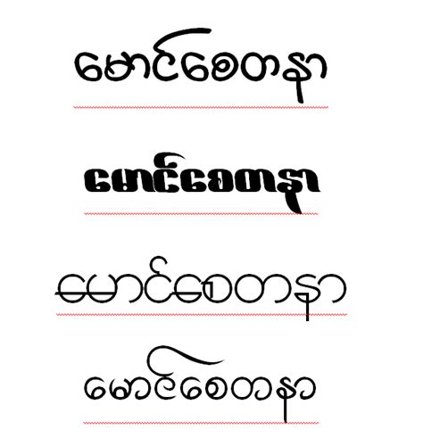 မောင်စေတနာ: Beautifully Myanmar Fonts