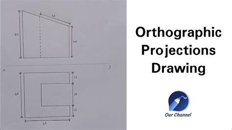 Orthographic Projections (Part-2) | Front View | Top View | Engineering Drawing | Isometric View ...