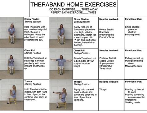 thera band upper body exercises - Google Search | Theraband exercises, Home exercise program ...