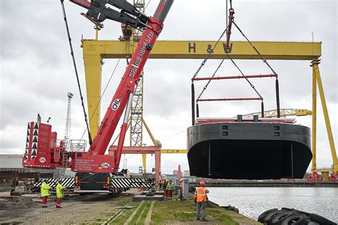 Cory takes delivery of new barge from Harland & Wolff - Harland & Wolff