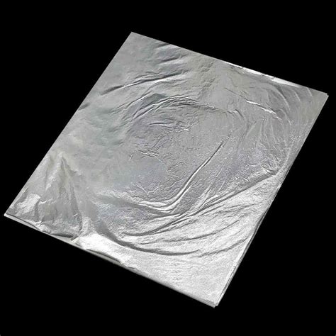 JAGS Gilding Silver Foil Paper (Pack of 25 Sheets) (6x6 Inch)