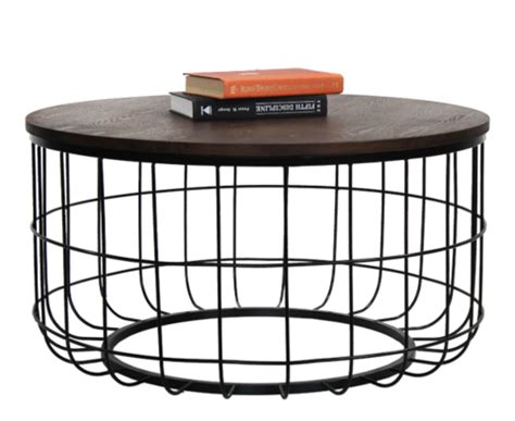 Industrial Wire Coffee Table | Wire coffee table, Coffee table wayfair, Coffee table wood