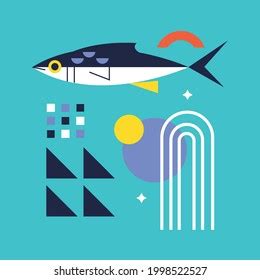 Black White Fish Simple Pattern Free Stock Vector (Royalty Free) 1998522527 | Shutterstock