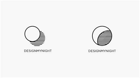 Design My Night logo design from the cutting room floor | Hatched London