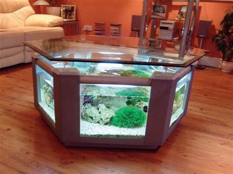 akwarium w salonie - Szukaj w Google | Fish tank coffee table, Aquarium ...