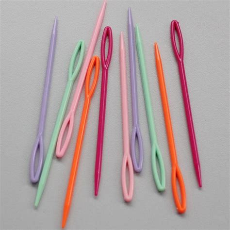 50Pcs/set ,9CM, Plastic hand Sewing Needles, sew in needles, knitting tools, knitting needles-in ...