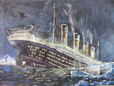 Titanic Sinking Painting by Vikram Singh