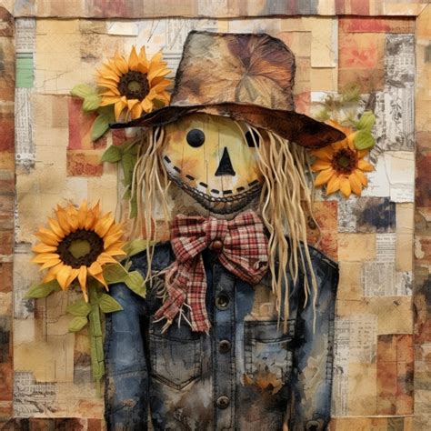 Fall Halloween Scarecrow Art Free Stock Photo - Public Domain Pictures