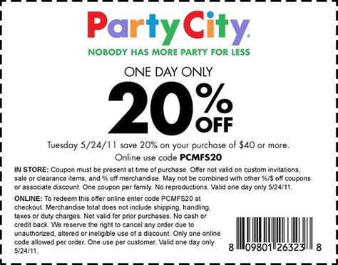 Party City Coupon Codes 2024 - Edin Doralynne