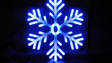 Christmas LED Lights Shooting Snowflake 60cm - Blue and White - YouTube