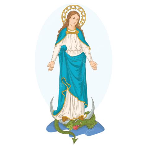 Immaculate Conception Of The Virgin Mary Vector, Immaculate, Conception, Mary PNG and Vector ...