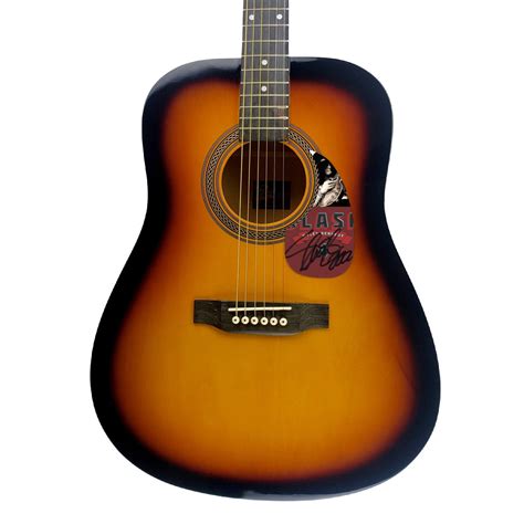 Guns N' Roses Slash Autographed Signed Acoustic Guitar Sunburst ACOA ...