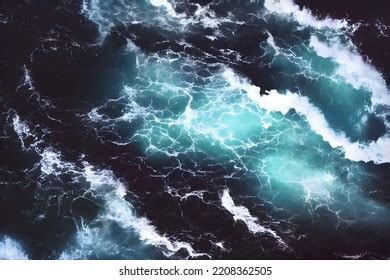 Abstract Background Blue Ocean Waves Wallpaper Stock Photo 2208362505 ...