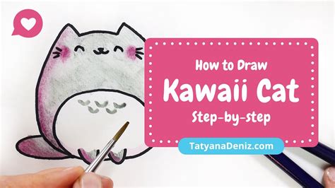 How to Draw a Kawaii Cat Easy and Cute | Guided Drawing Tutorial - YouTube