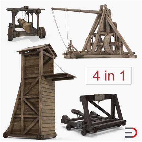 Medieval siege weapons 3D model - TurboSquid 1183995