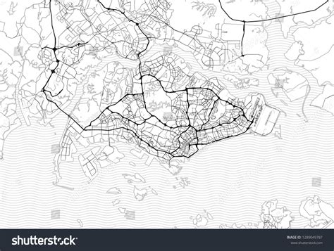 Area Map Singapore Singapore This Artmap Stock Vector (Royalty Free ...