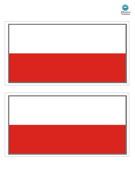 Poland Flag | Templates at allbusinesstemplates.com